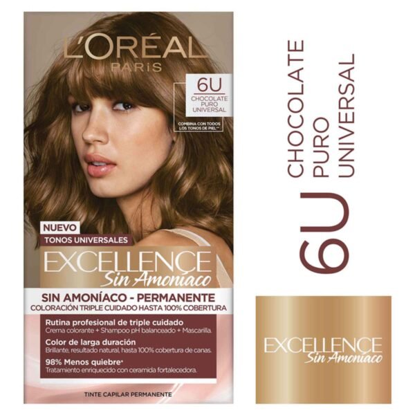 producto1166 Excellence Sin Amoniaco 6u Chocolate