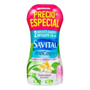 2 Cha.Savital Anticaspa Te Y Seda 510 Ml