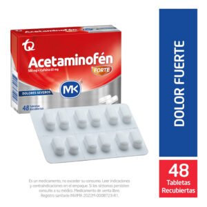 Acetaminofen Forte 48 Tabletas Mk
