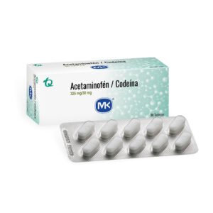 Acetaminofen+Codeina 325/30mg 30 Tbs Mk