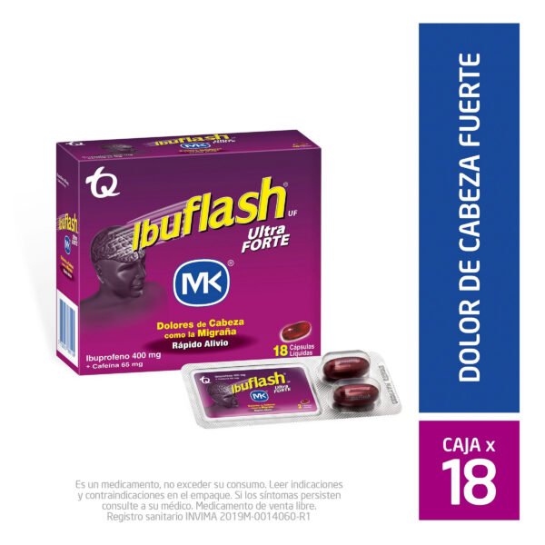 Ibuflash Ultra Forte 18 Capsulas