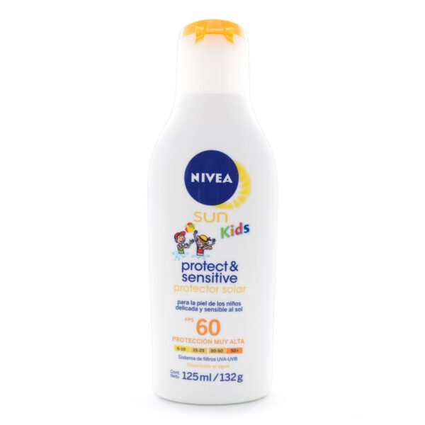Bloq.Nivea Sun Fps60 Kids Sensit.125 Ml