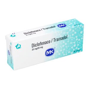Diclofenaco + Tramadol 25/25 Mg 20tbs Mk