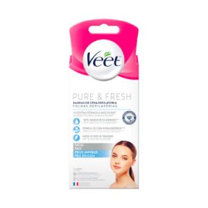 Veet Bandas Facial Piel Sensible 16 Und