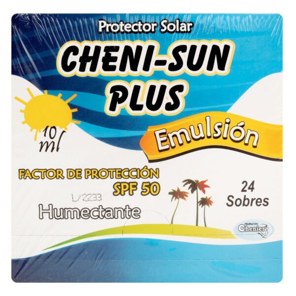 Bloq.Cheni Sun Plus Spf 50 10 Ml 24 Und
