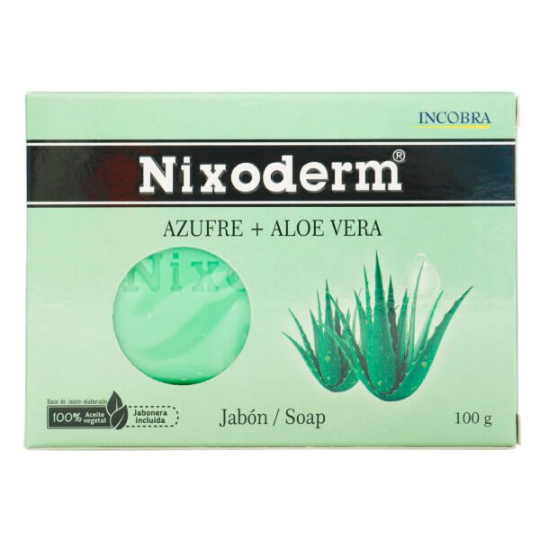 Jabon Nixoderm Azufre Aloe Vera 100 Gr
