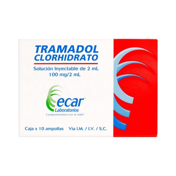Tramadol Clorhid.100 Mg/2ml 10 Amp.Ecar