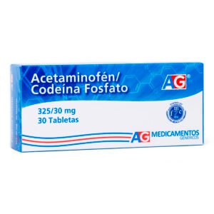 Acetaminofen/Codeina 325/30 Mg 30 Tbs Ag