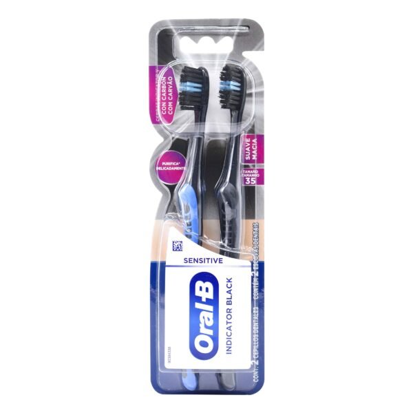 2 Cep.Oral-B Sens.Indicator Black Suave