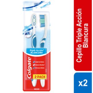 2 Cep.Colgate Triple Accion Blancura Pac