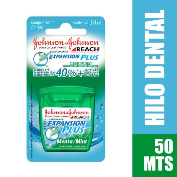 producto2165 Seda Dental Jj Reach Hilo Menta 50 Mts