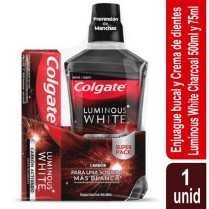 Enjuague Colgate .Carbon 500ml +Crema