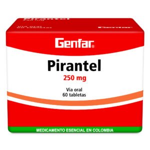 Pamoato Pirantel 250 Mg 60 Tabletas Gf