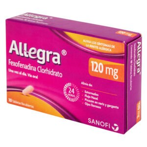 Allegra 120 Mg 10 Comprimidos (3%+)