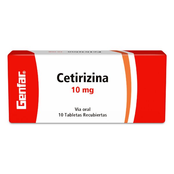 Cetirizina 10 Mg 10 Tabletas Gf