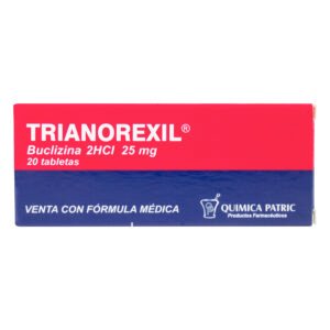Trianorexil 25 Mg 20 Tabletas