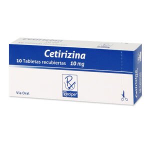 Cetirizina 10 Mg 10 Tabletas Rc