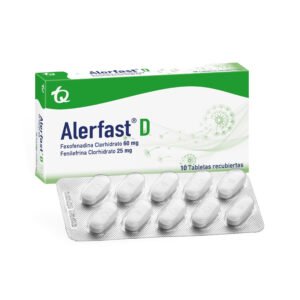 Alerfast D 60mg/25mg 10 Tabletas(Pae)