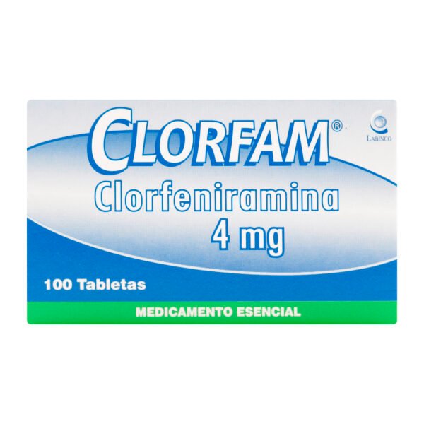 Clorfam 4 Mg 100 Tabletas