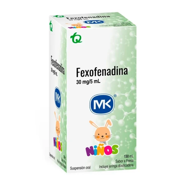 Fexofenadina 30mg/5ml Jarabe 150 Ml Mk