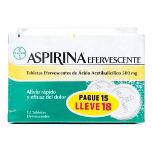 Aspirina Eferv. Pague 15 Lleve 18 Tbs