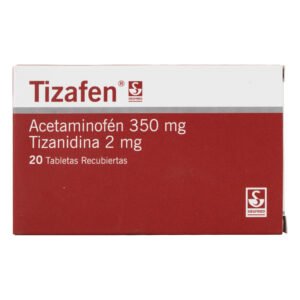 Tizafen 350/2mg 20 Tabletas(3%+)