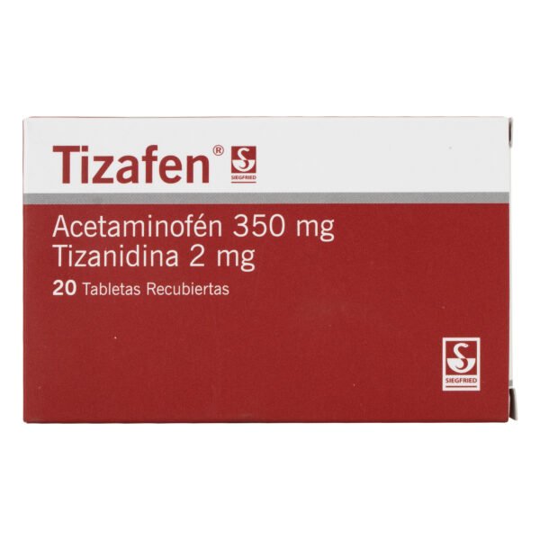 Tizafen 350/2mg 20 Tabletas(3%+)