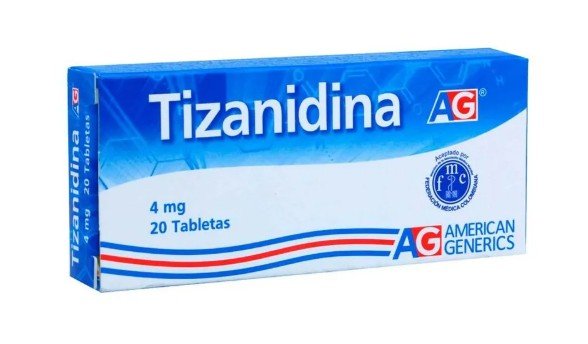 Tizanidina 4 Mg 20 Tabletas Ag(Pae)