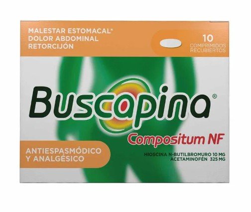 Buscapina Nf Compositum 325/10 Mg 10 Tbs