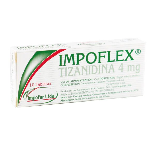 Impoflex (Tizanidina) 4 Mg 10 Tbs