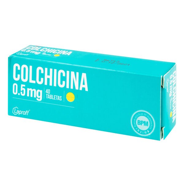producto2611 Colchicina 0.5 Mg 40 Tabletas Lp