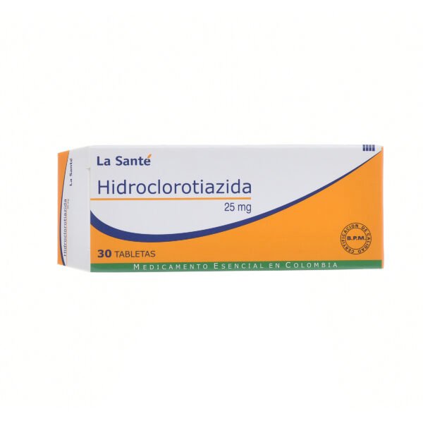 Hidroclorotiazida 25 Mg 30 Tbs Ls