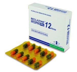 Nifedipino Beclazone 30 Mg 10 Capsulas
