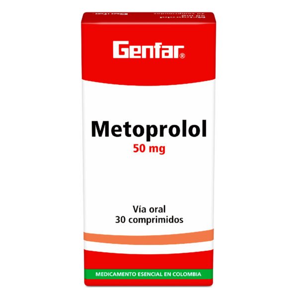 producto2676 Metoprolol 50 Mg 30 Tabletas Gf
