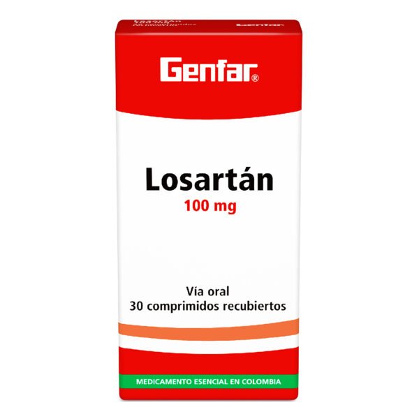 Losartan 100 Mg 30 Comprimidos Gf