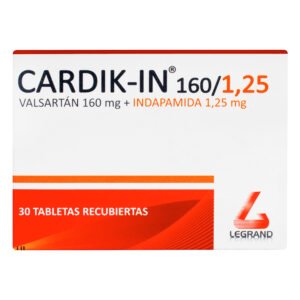 Cardik-In 160/1.25 Mg 30 Tabletas(Pae)