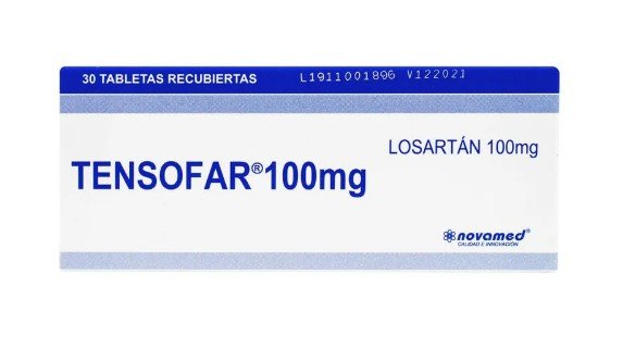 producto2713 Losartan Tensofar 100 Mg 30 Tabletas