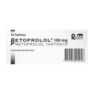 Betoprolol 100 Mg 30 Tabletas