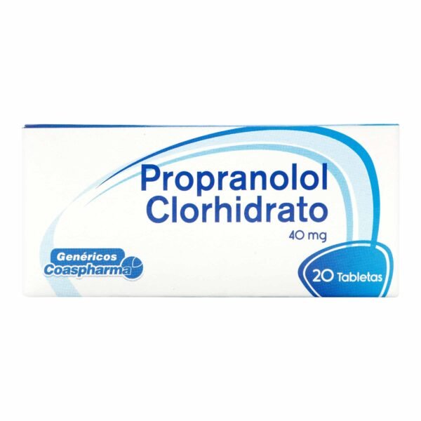 Propanolol 40 Mg 20 Tabletas