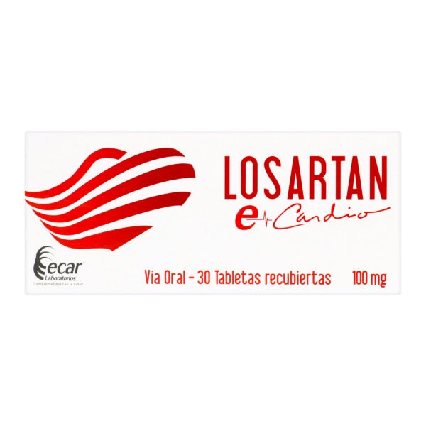 Losartan 100 Mg 30 Tabs Ecar
