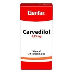 Carvedilol 6.25 Mg 30 Tabletas Gf(P)8918