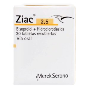 Ziac 2.5 Mg 30 Tabletas (3%+)(A)