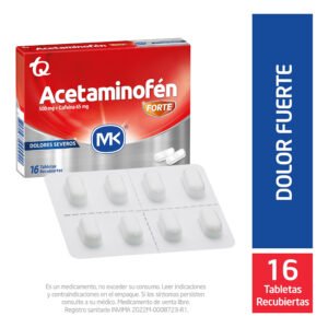 Acetaminofen Forte 16 Tabletas Mk