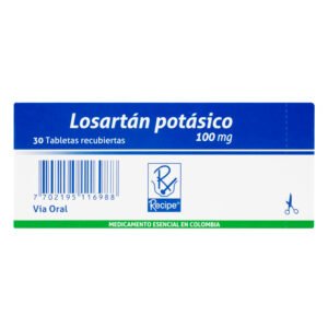 Losartan 100 Mg 30 Tbs Rc