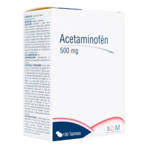 Acetaminofen 500 Mg 100 Tbs Icom