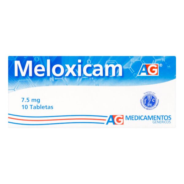 producto2820 Meloxicam 7.5 Mg 10 Tabletas Ag