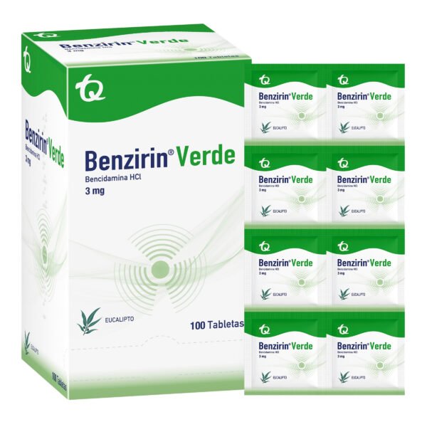 Benzirin Verde Eucalipto 100 Tabletas(A)