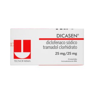 Dicasen 25 / 25 Mg 20 Comprimidos