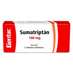 Sumatriptan 100 Mg 2 Tabletas Gf