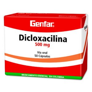 Dicloxacilina 500 Mg 50 Capsulas Gf